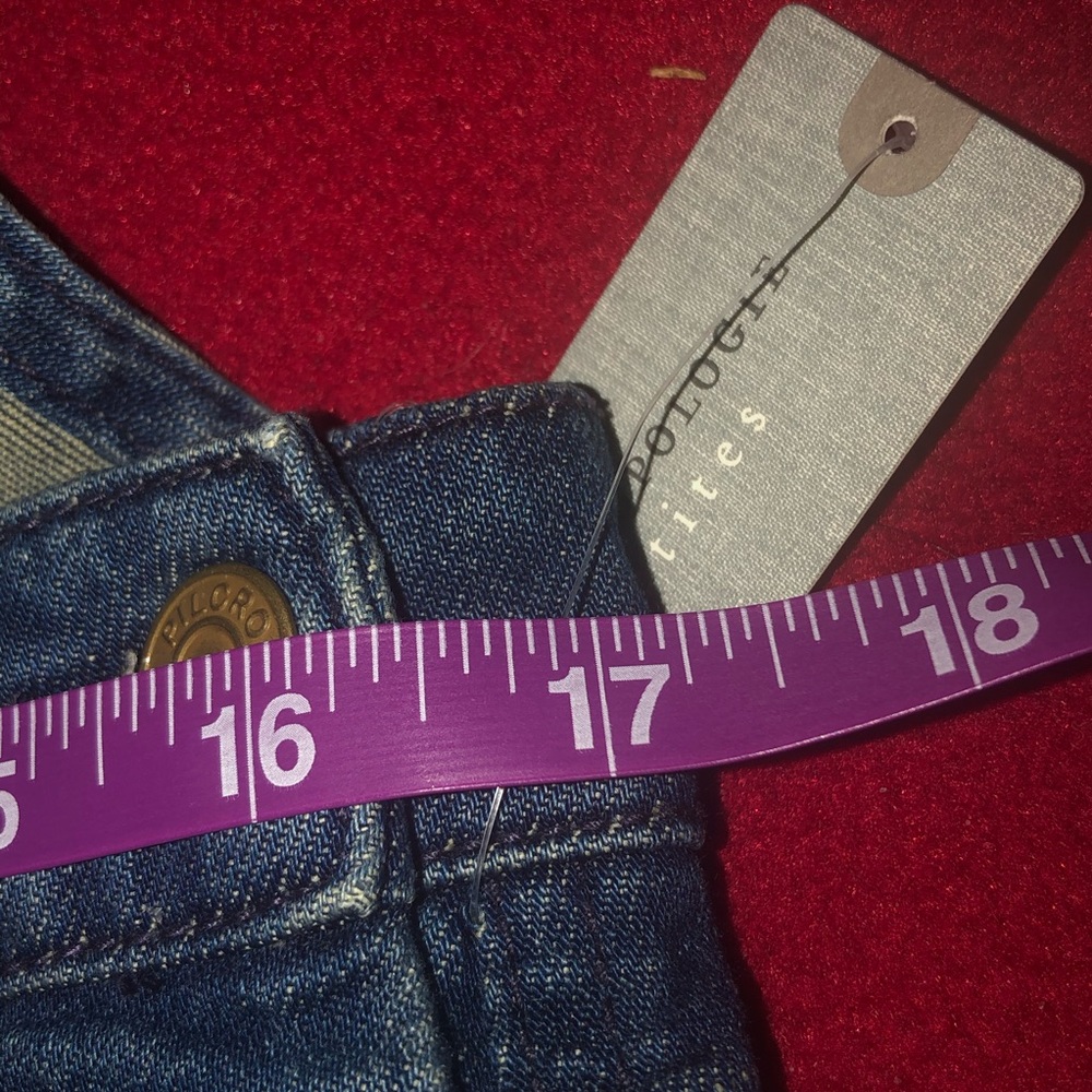 Anthropologie denim overalls med wash jean 28P NWTS - Picture 10 of 10